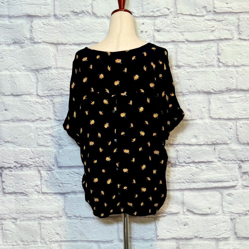 Madewell Black Floral Blouse - Picture 2 of 9